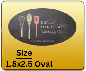 1.5x2.5 Oval Business Cards Mini